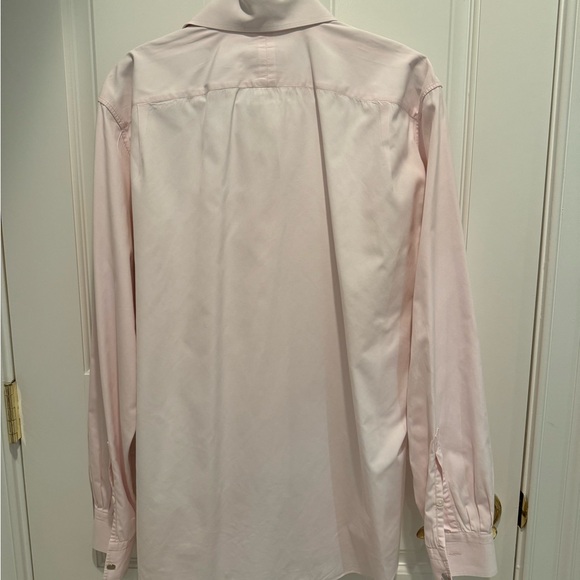 HERMES COTTON DRESS SHIRT, PINK, Size 42 / 16.5 - Picture 3 of 7